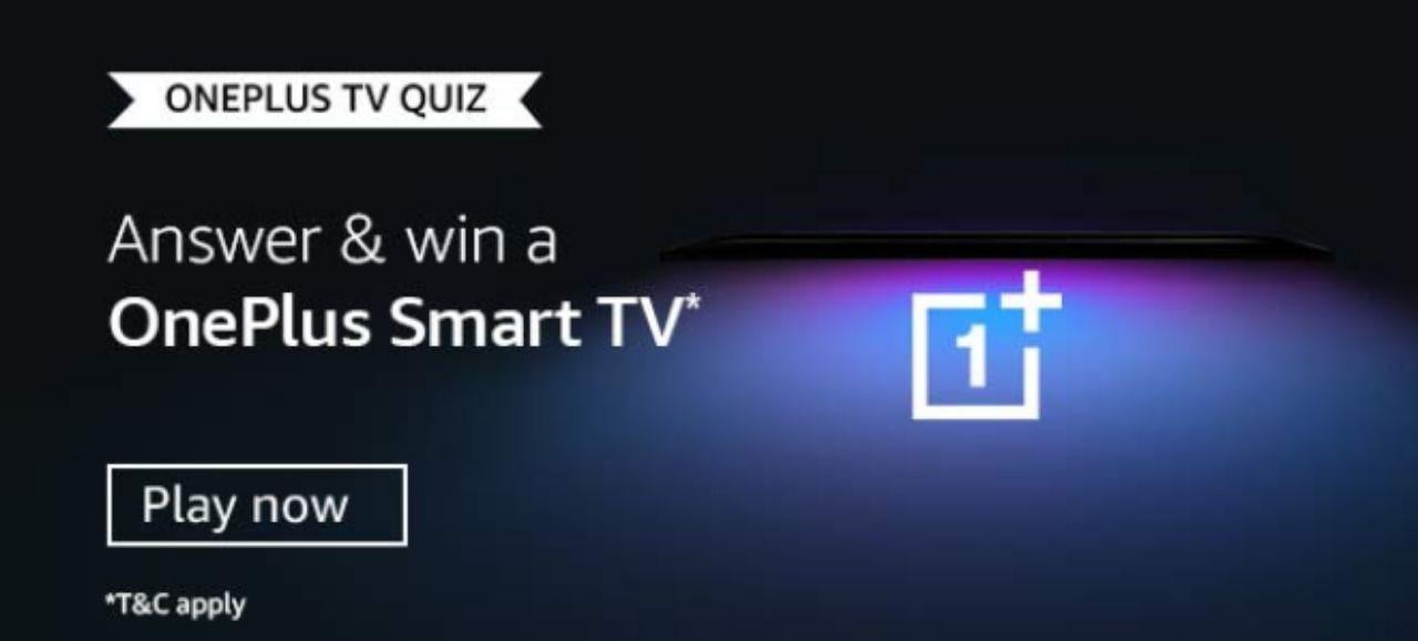 Amazon OnePlus TV Quiz Answers Win Free OnePlus TV [All 5 Answers
