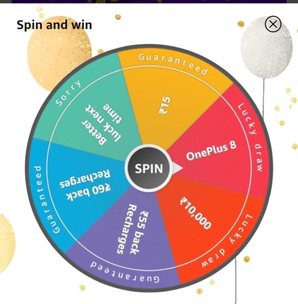 Amazon Special Edition Spin And Win Quiz - Win OnePlus 8 And Many More Prizes 2 Amazon Spin And Win Quiz