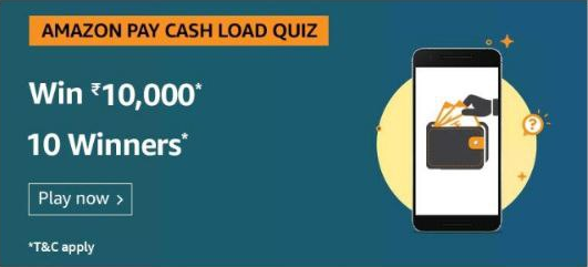 Amazon Pay Cash Load Quiz Answers