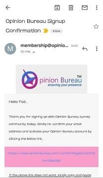 Opinion Bureau Email Verification