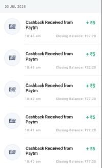 Paytm UPI Cashback Offers 2021