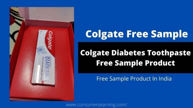 Colgate Diabetes Toothpaste Free Sample Product In India