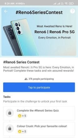 Reno 6 Series Contest