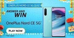 Amazon OnePlus Nord CE 5G Quiz Answers Today