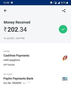 rizzle app withdraw proof