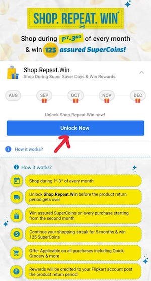 Flipkart Shop Repeat Win Offers