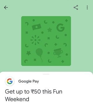 Google Pay Fun Weekend Offer