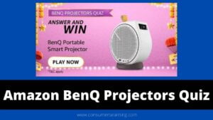 Amazon Benq Projectors Quiz Answers Today Win Portable Smart Projector