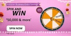 Amazon Business Extra Savings Spin And Win Quiz Answers Today