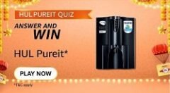 Amazon HUL Pureit Quiz Answers Today