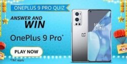 Amazon OnePlus 9 Pro Quiz Answers Today