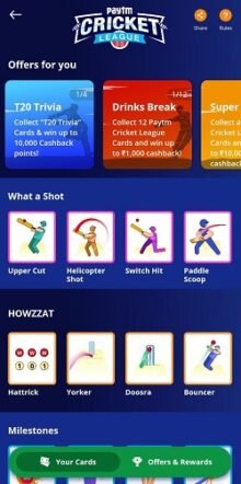 PayTM Cricket League Offers
