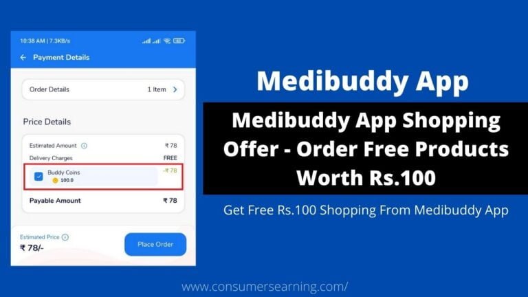 Medibuddy App Shopping Offer