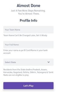 Sport Gully App Profile