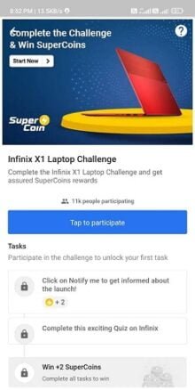Flipkart Infinix X1 Laptop Challenge Quiz Answers