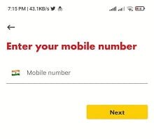 Shell App mobile number