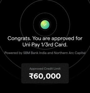 uni card credit limit