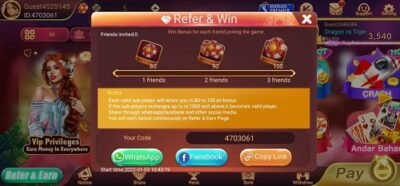 Rummy Noble refer and earn