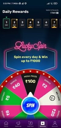 rush spin and win