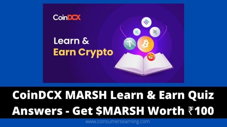 CoinDCX MARSH Learn & Earn Quiz Answers