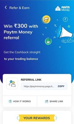 Paytm Money Refer and earn