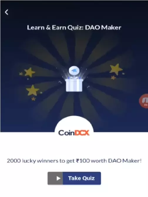 CoinDCX DAOMaker Quiz Answers
