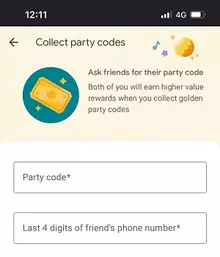 GPay Party Code Hunt Offer