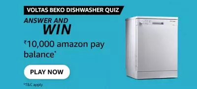 Amazon Voltas Beko Dishwasher Quiz Answers